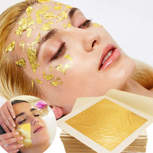 Real 24K Gold Pure Paper Leaf Sheets