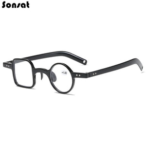 Retro Small Frame Anti-Blue Light Blocking Reading Glasses