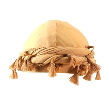Burr Trim Twisted Tail Fringe Cotton Bandana Hat