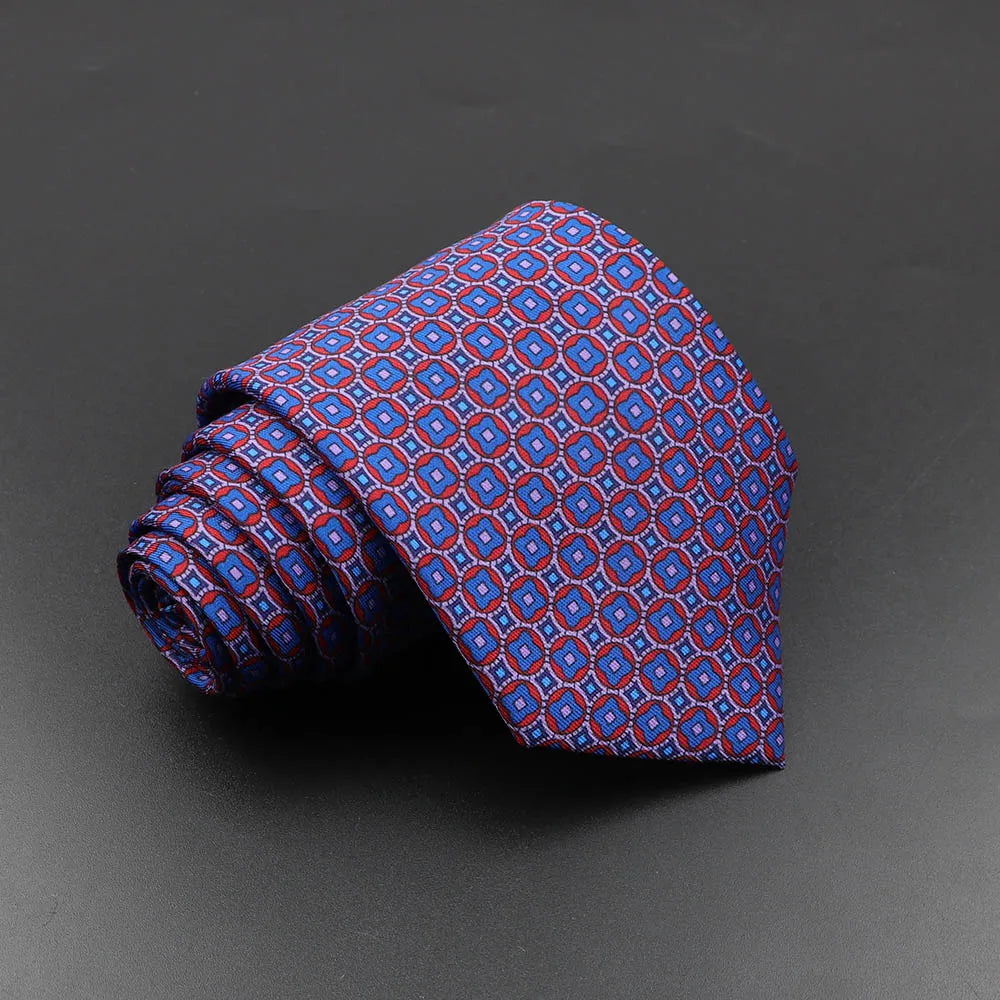 Silk 7.5cm Soft Colorful Novelty Necktie