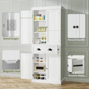 Freestanding Pantry Drawer and 4 Adjustable Shelves