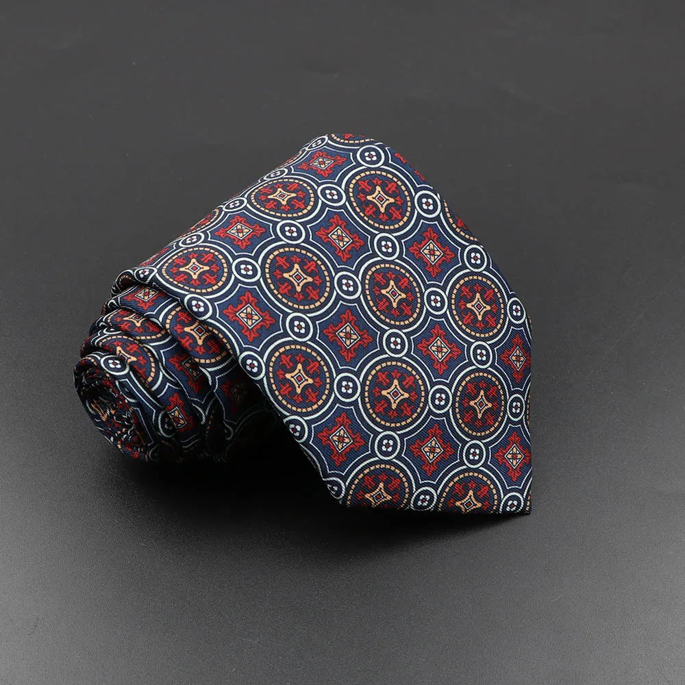 Silk 7.5cm Soft Colorful Novelty Necktie