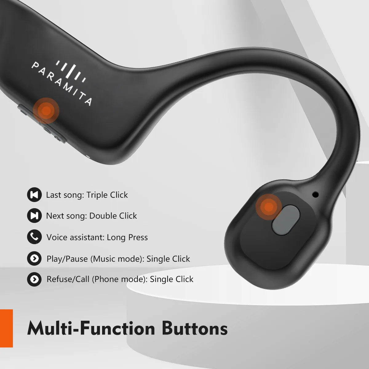 Classic DG08 Bone Conduction Headphone with MIC BT 5.3