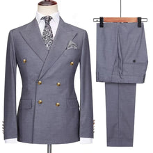 Double Breasted Slim Fit Business Suit