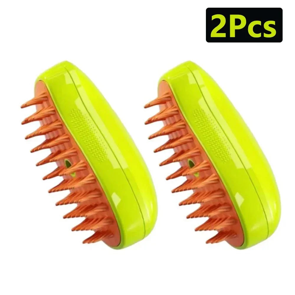 3 in 1 Steam Brush Steamy Built-in Electric Spray Hair Removal Comb