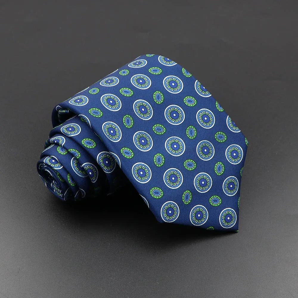Silk 7.5cm Soft Colorful Novelty Necktie