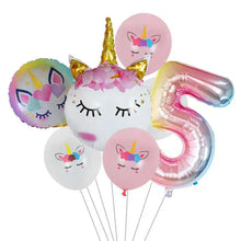 7pcs Unicorn Themed Party Balloons