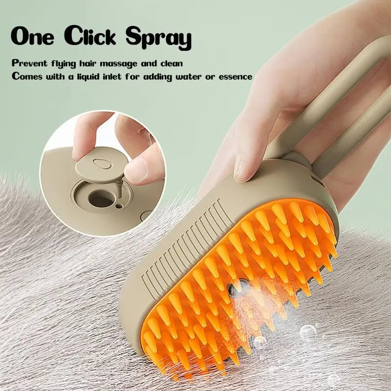 Steamy Electric Dog Spray Brush