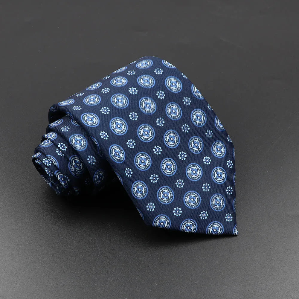 Silk 7.5cm Soft Colorful Novelty Necktie