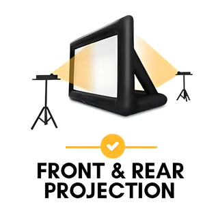 Outdoor Giant Inflatable Blow Up Home Theater Projection Screen With Blower & Accessories