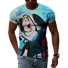 Spanish Impressionist Master Picasso Oil Painting 3D Print T-shirt