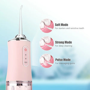 Portable Water Flosser Teeth Cleaner with 4 Tips