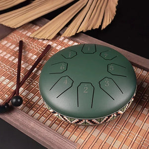 Treble Steel Tongue Drum 6 Inch 8 Note Mini Hand Drum