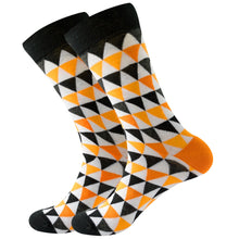 Happy Colorful Striped Combed Cotton Socks