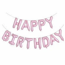 13pcs Happy Birthday Decoration Balloons Pink Blue Letter Foil Ballons Set Birthday Party Decor Air Globos Balony Anniversaire