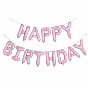 13pcs Happy Birthday Decoration Balloons Pink Blue Letter Foil Ballons Set Birthday Party Decor Air Globos Balony Anniversaire