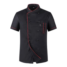 Short Sleeve Breathable Double Breasted Chef Jacket