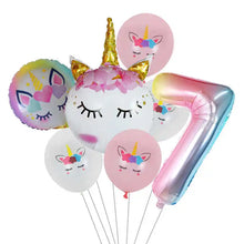 7pcs Unicorn Themed Party Balloons