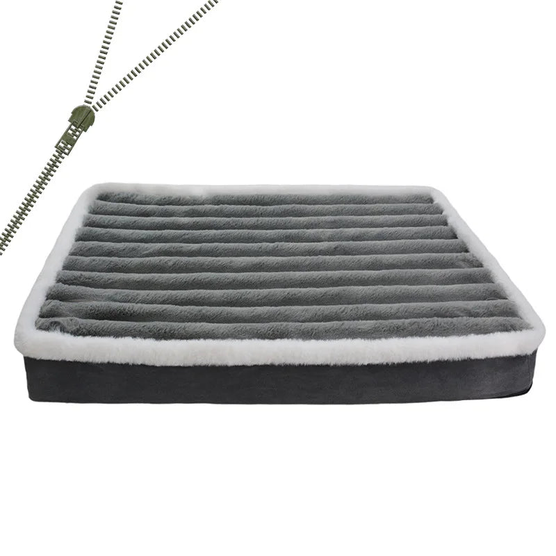 Washable Dog Bed Mat with Zipper