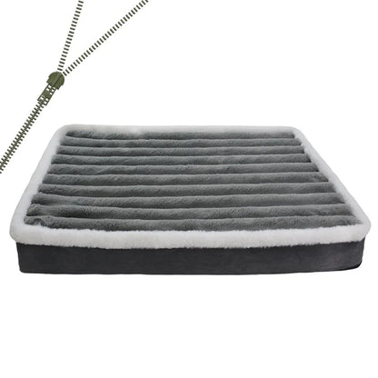 Washable Dog Bed Mat with Zipper