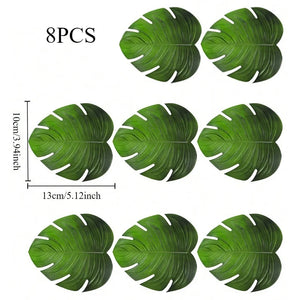 Plant Turtleback Leaf Placemat Waterproof Non-slip Anti-scald Decorative Mat