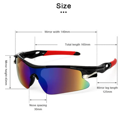 UV400 Multicolor Windproof Eyewear
