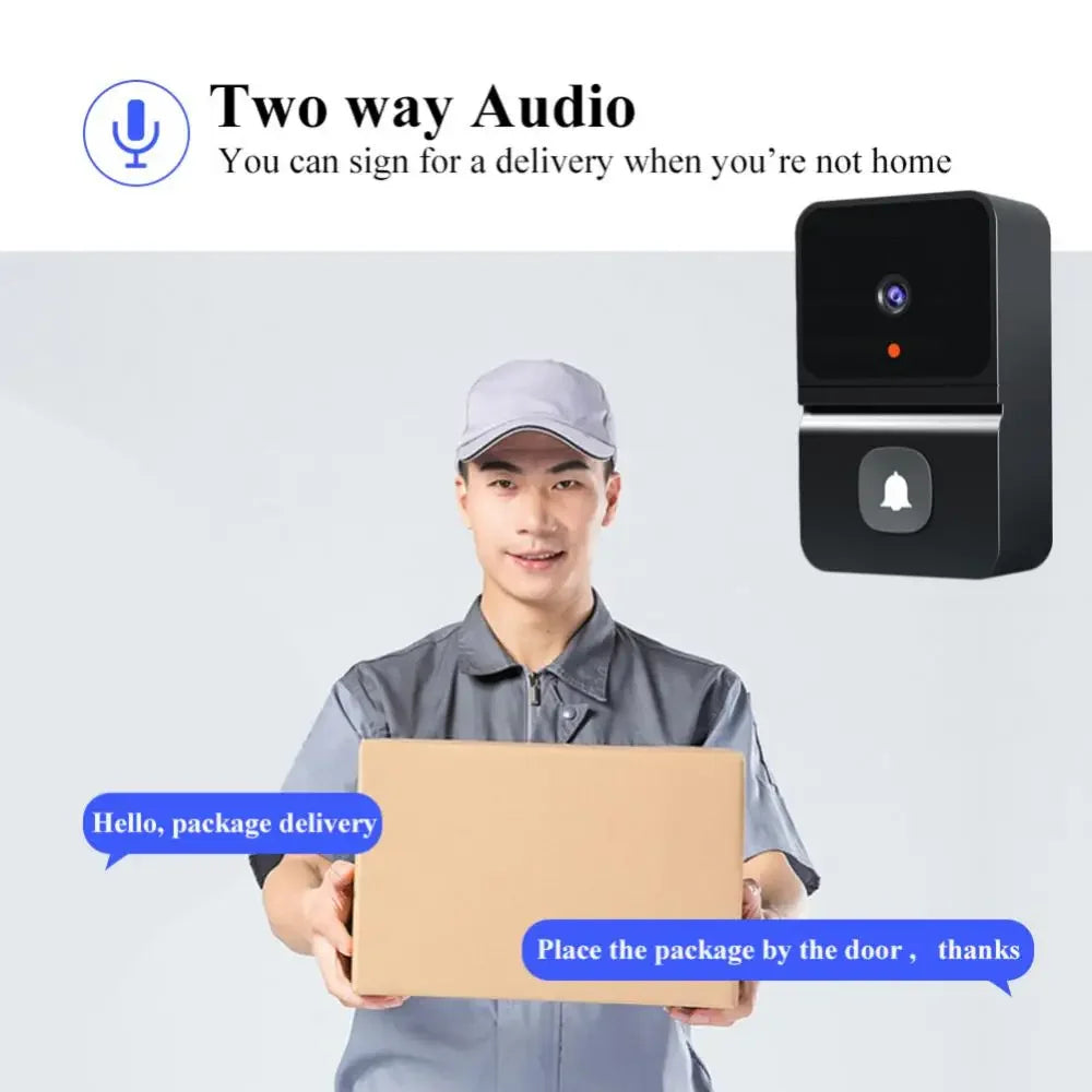Wireless Doorbell WiFi Outdoor HD Camera Security Door Bell