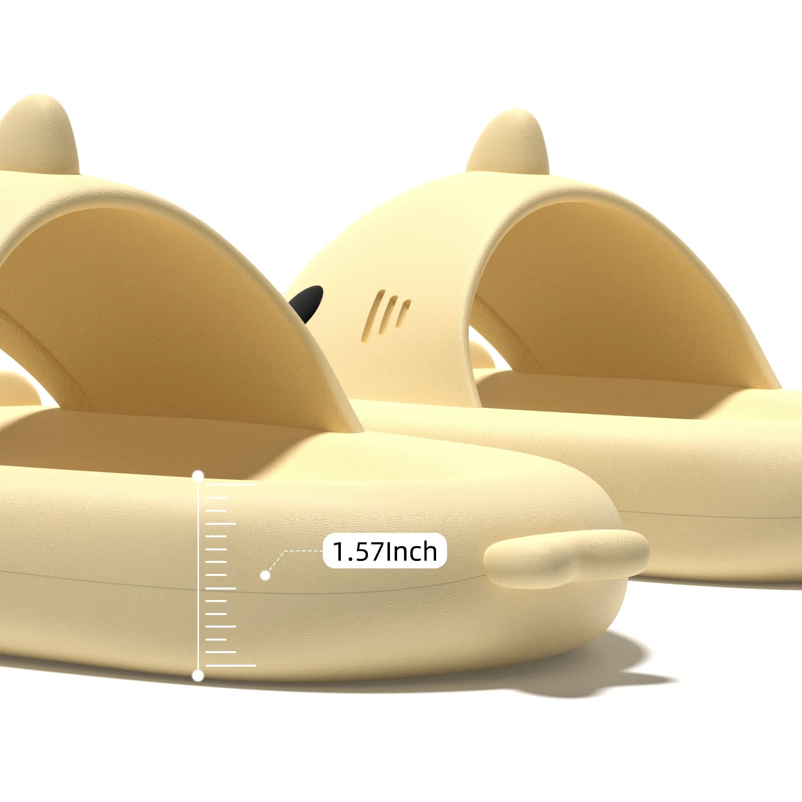 Soft Cloud Platform Shark Slippers