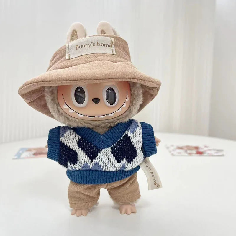 17cm Cute Mini Plush Doll Clothes