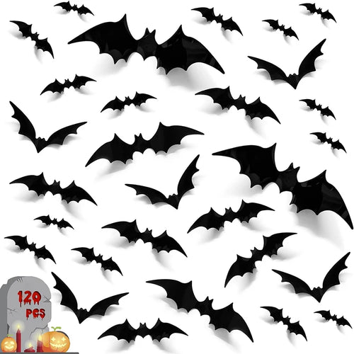 Halloween 3D Black Bat Wall Stickers