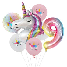 7pcs Unicorn Themed Party Balloons