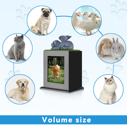 Large Cremation Photo Box Wood Keepsake Memorial Urn