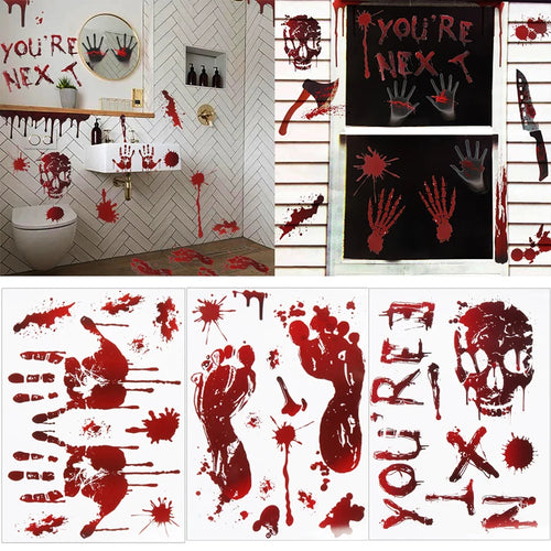 Halloween Bloody Window Stickers