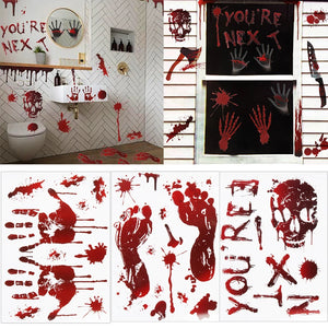 Halloween Bloody Window Stickers