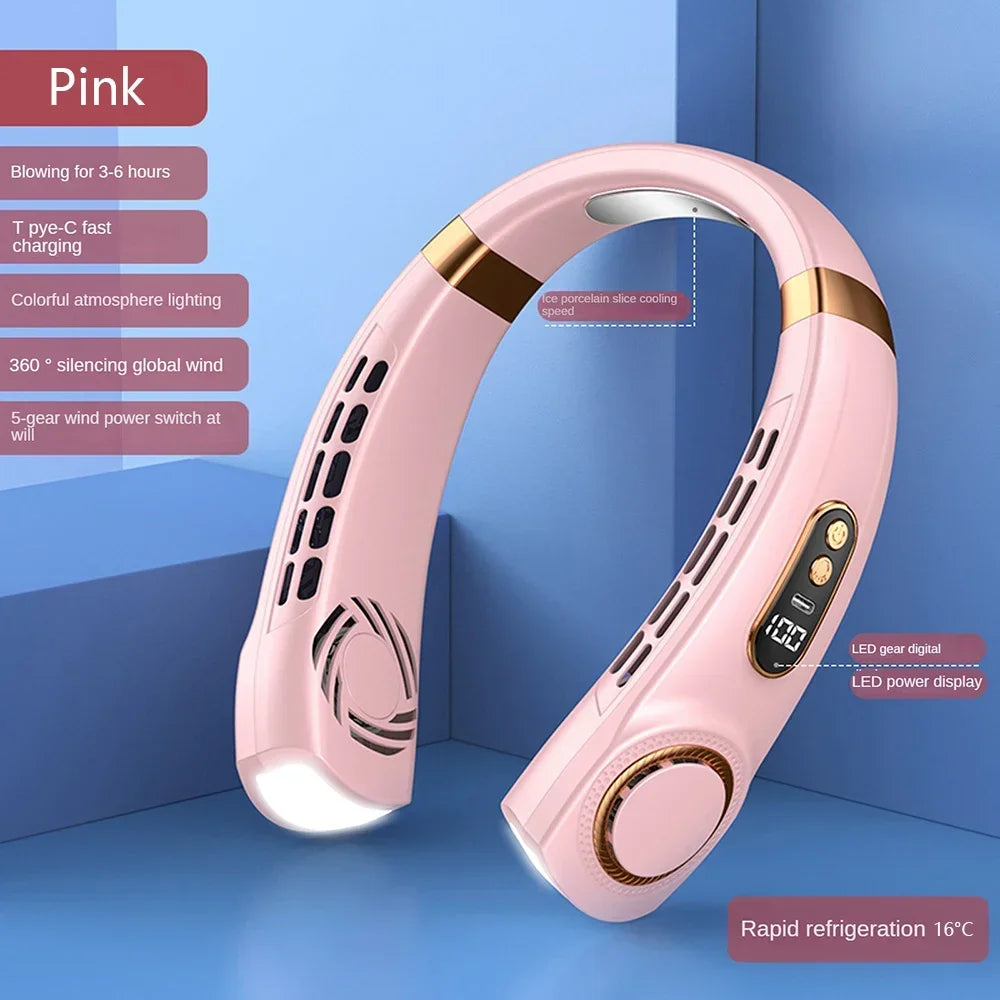 Portable Bladeless Mini Hanging Neck Fan