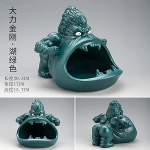 Creative Ceramic Gorilla Ashtray