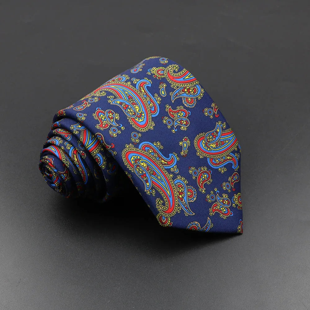 Silk 7.5cm Soft Colorful Novelty Necktie