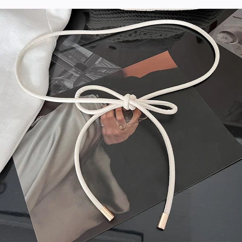 Round Thin Rope Belt