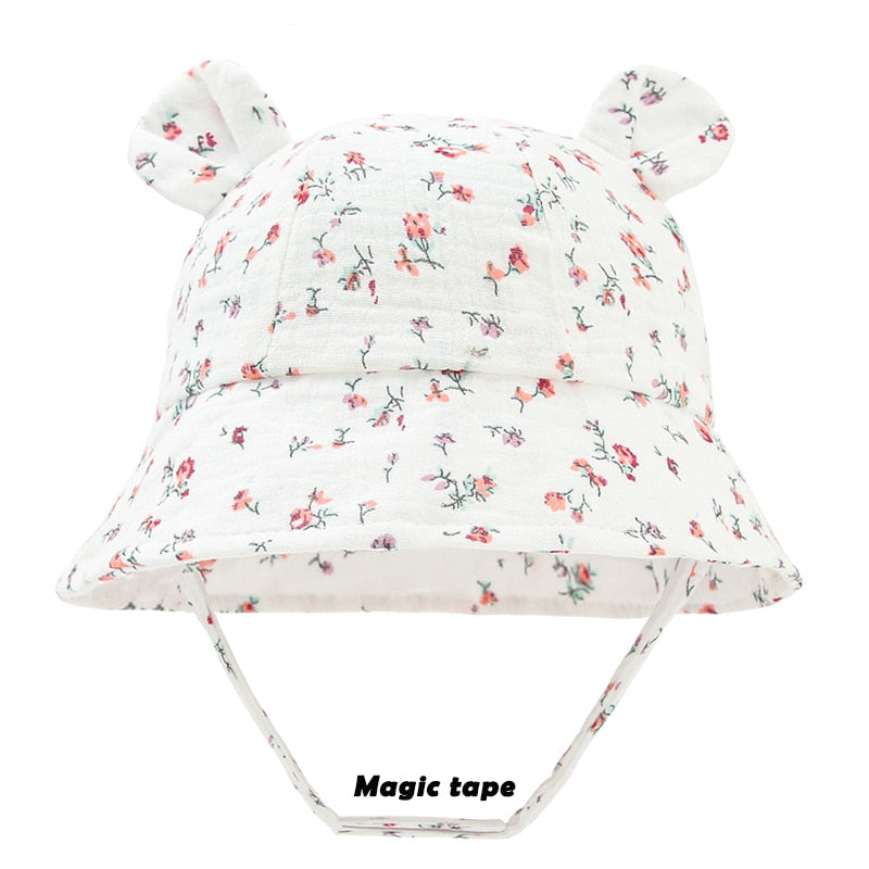 Solid Color Soft Baby Bucket Hat