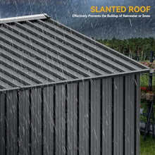 8 X 6FT Outdoor Storage Shed, Large Metal Tool Sheds