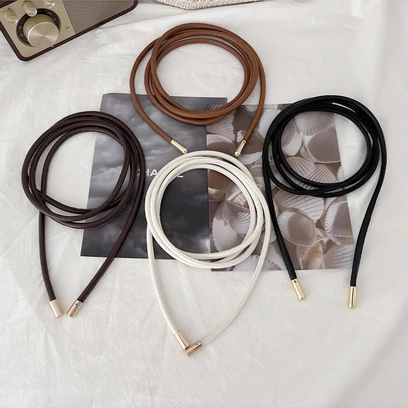 Round Thin Rope Belt