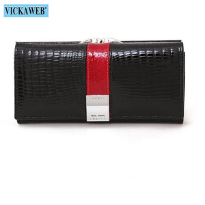 Patent Leather Long Wallet