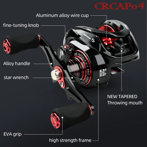 Baitcasting High Speed Magnetic Brake Ultralight Fishing Reel