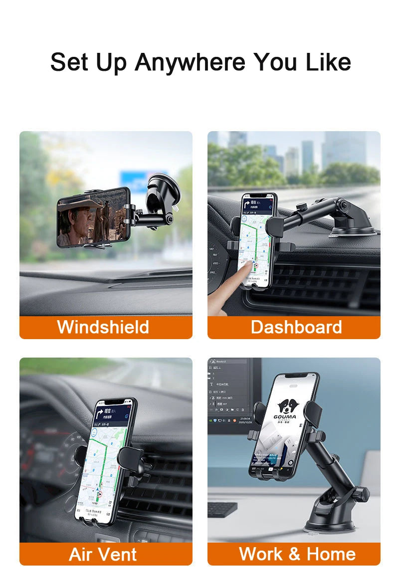 Universal 360° Rotating  Windshield/Car Dashboard Mobile Phone Bracket