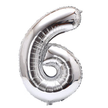 32inch Rainbow Gradient Number Foil Balloons