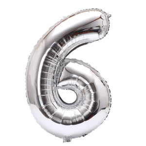 32inch Rainbow Gradient Number Foil Balloons