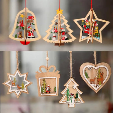 Wooden Decoration Hanging Pendant Ornaments
