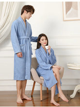 100% Cotton Couples Long Thick Absorbent Terry Bath Robe