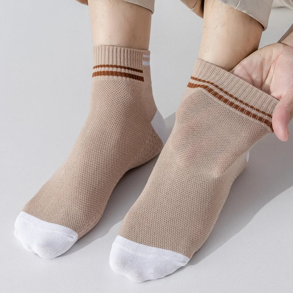 6 Pairs  Cotton Middle Thin Socks
