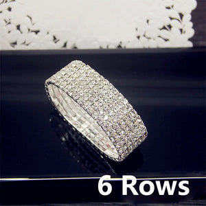 AAA Cubic Zirconia Crystal Elastic Bracelet